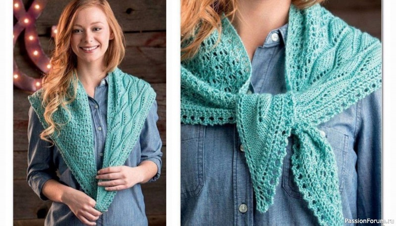 Асимметричная шаль. Схема