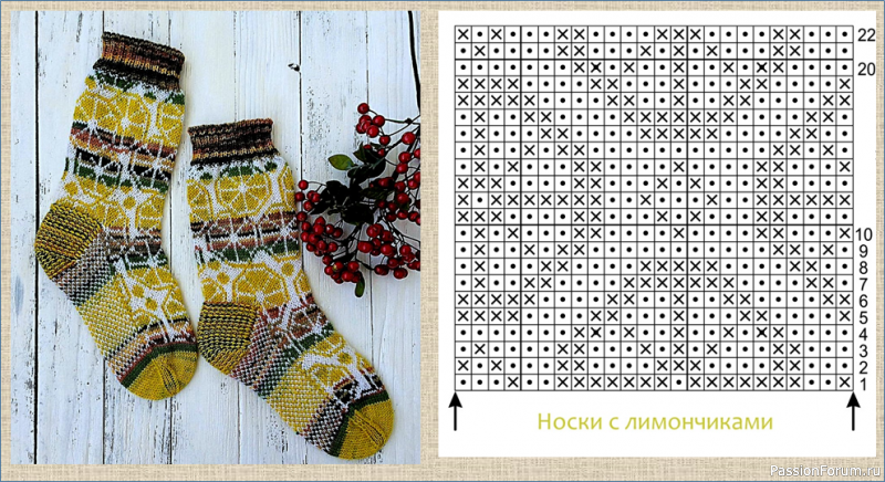 Летние носочки со схемами. Часть 2