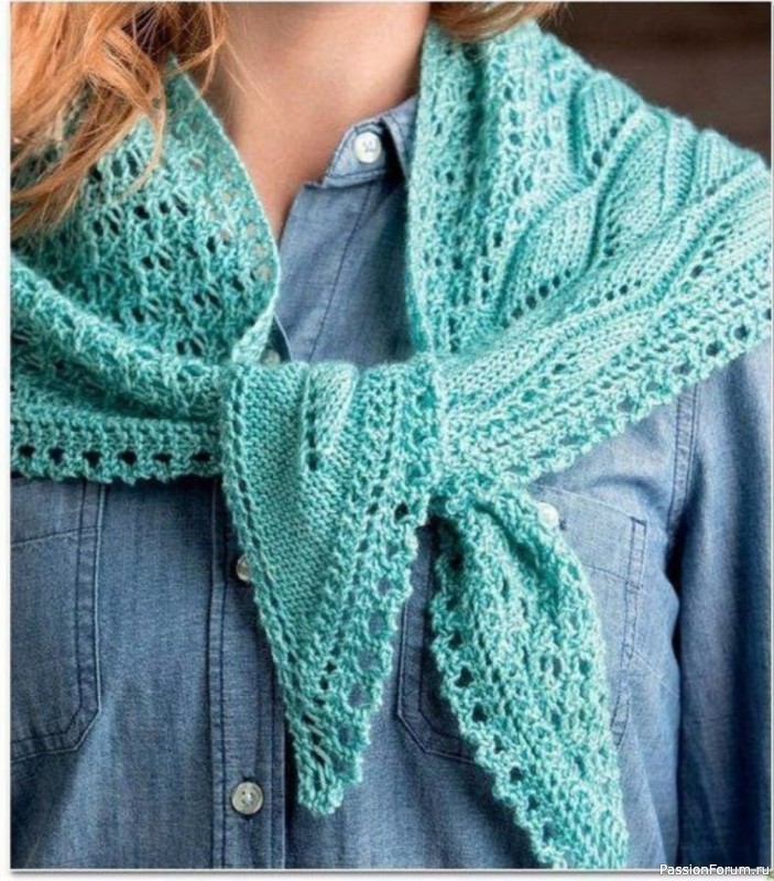 Асимметричная шаль. Схема