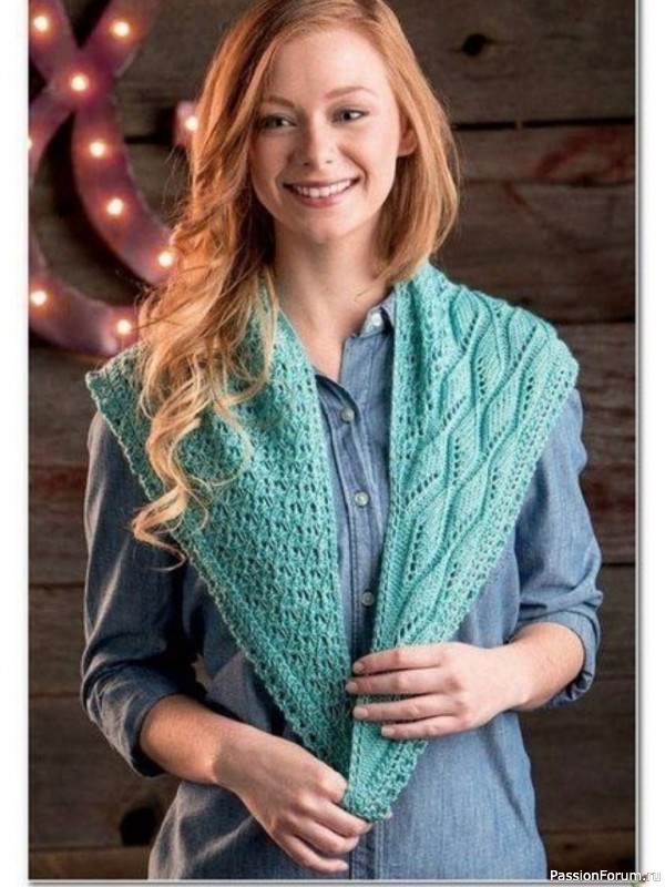 Асимметричная шаль. Схема