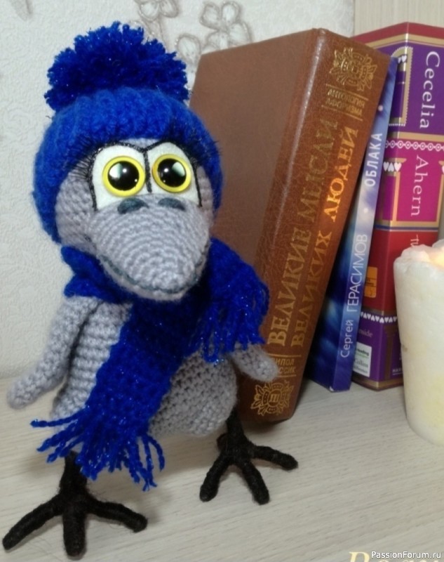 Граченок в шапочке крючком. МК