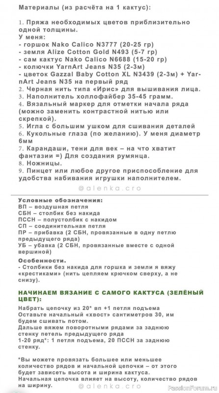 Кактусы с выразительными лицами крючком МК
