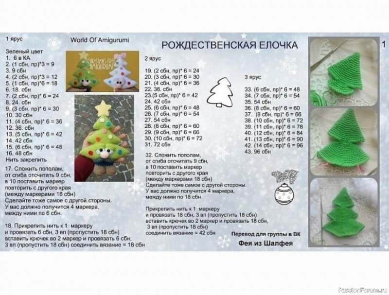 Рождественская елочка. Описание