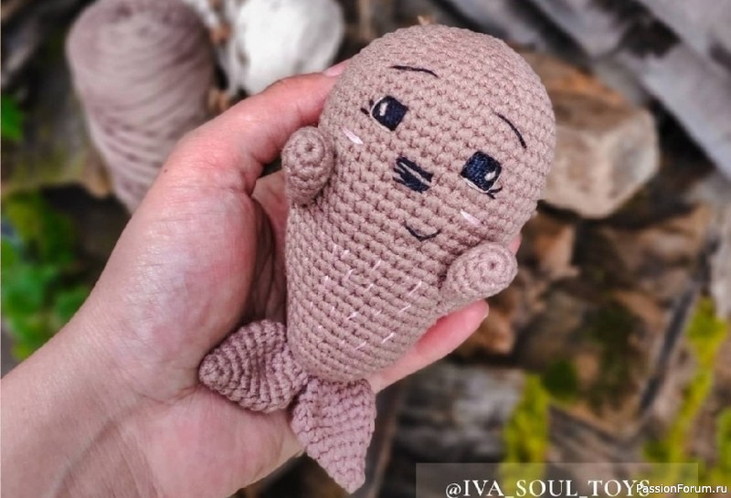 Тюлень Бруно крючком. МК