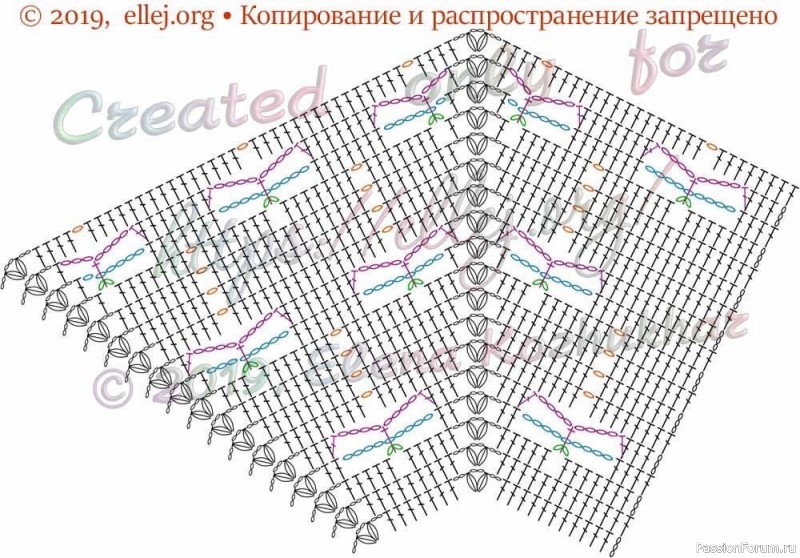 Реглан для кардигана со стрекозами