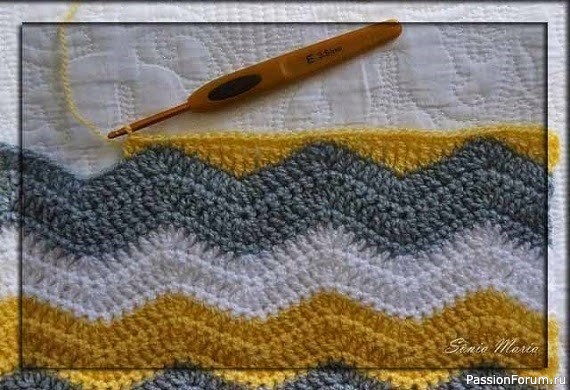 Плед «Зигзаг». Схема