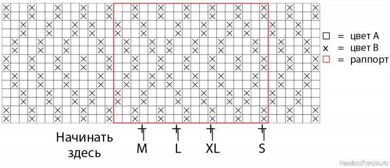 Жилет в тунисской технике