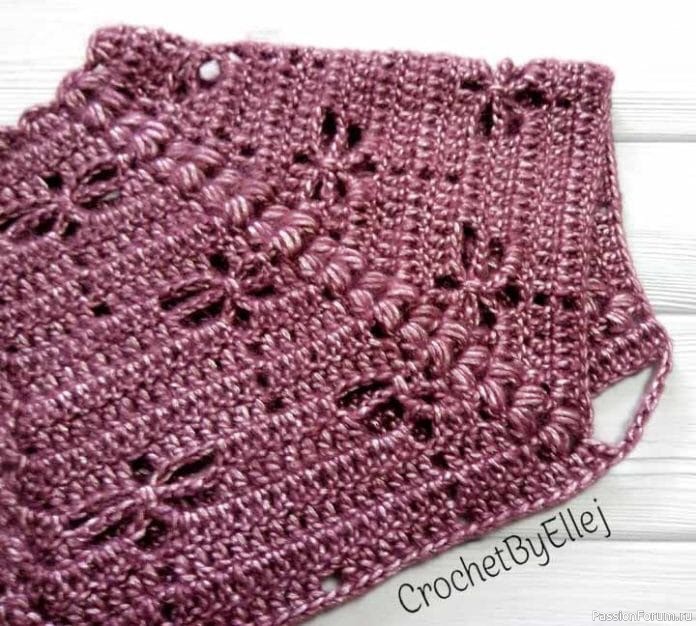 Реглан для кардигана со стрекозами