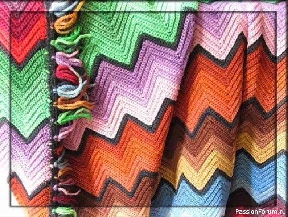 Плед «Зигзаг». Схема