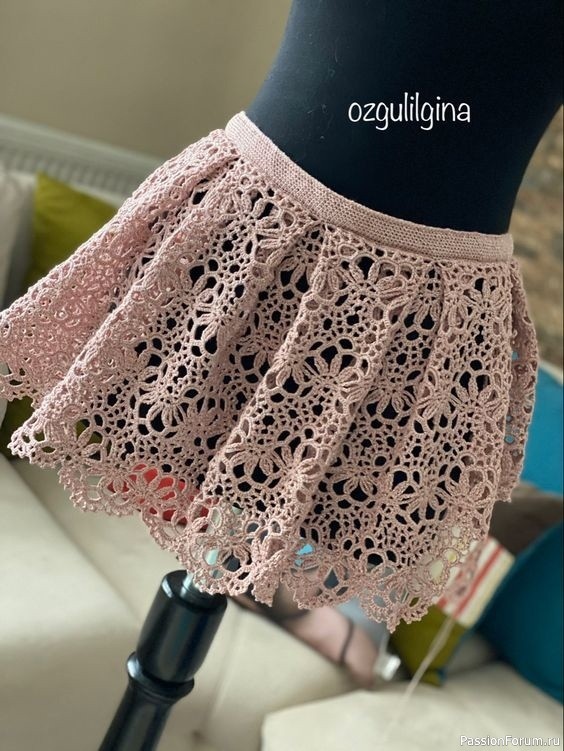 Юбка из ленточного кружева. Схема