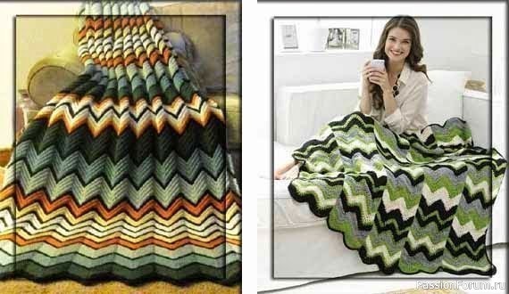 Плед &laquo;Зигзаг&raquo;. Схема