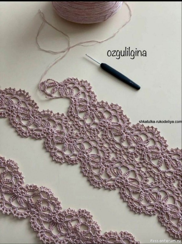 Юбка из ленточного кружева. Схема