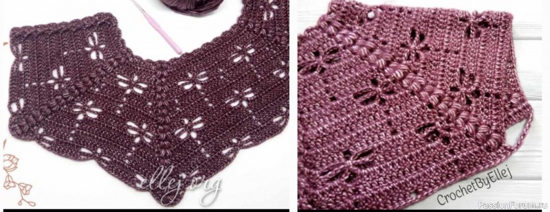 Реглан для кардигана со стрекозами