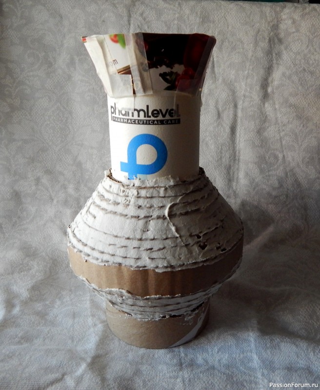 Кувшин или ваза из пластикового флакона. МК.