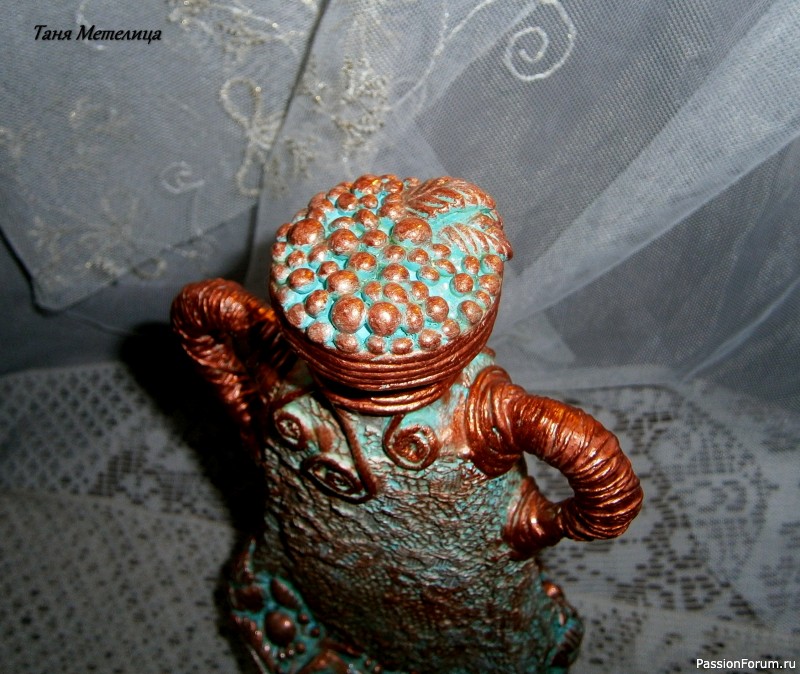 Декоративная бутылка &quot;Мятная&quot;.
