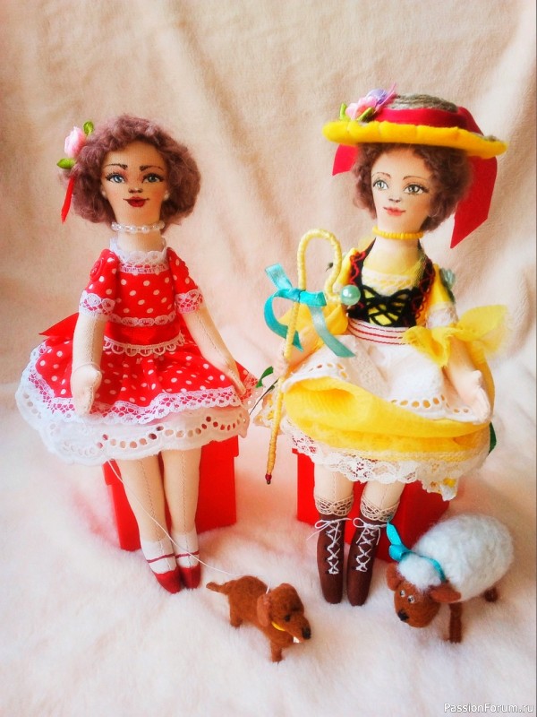 Текстильные куклы, Мэри и Пастушка