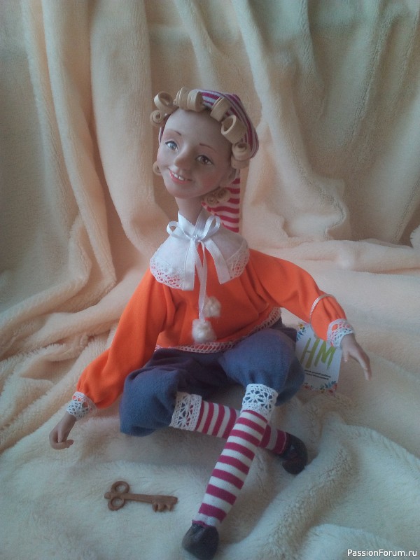 Интерьерная кукла Буратино
