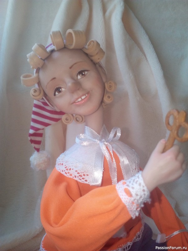Интерьерная кукла Буратино