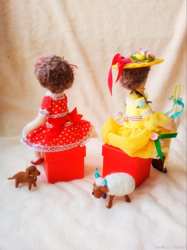 Текстильные куклы, Мэри и Пастушка