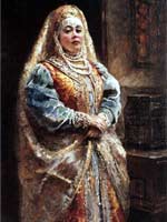 Русский костюм в живописи.