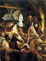Русский костюм в живописи.