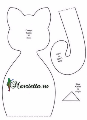 Выкройка текстильного КЛОУНА и не только!!