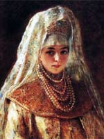 Русский костюм в живописи.