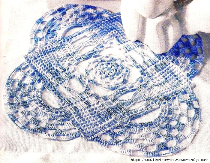 Салфетки плоские четырёхугольные. Схемы