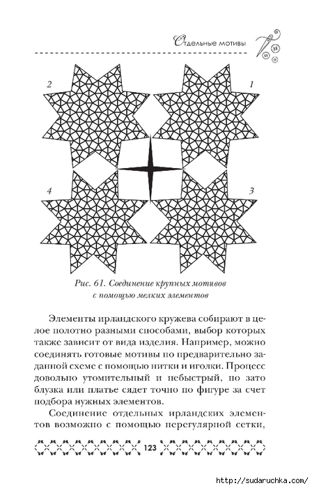 &quot;Великолепная коллекция узоров для вязания крючком&quot;. Книга по вязанию. Часть 1. (продолжение)