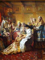 Русский костюм в живописи.