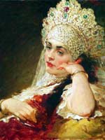 Русский костюм в живописи.
