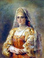Русский костюм в живописи.