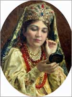 Русский костюм в живописи.