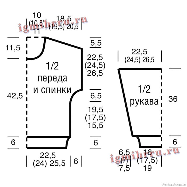 ЖЕЛТЫЙ ПУЛОВЕР С СОЧЕТАНИЕМ УЗОРОВ. Вязание спицами