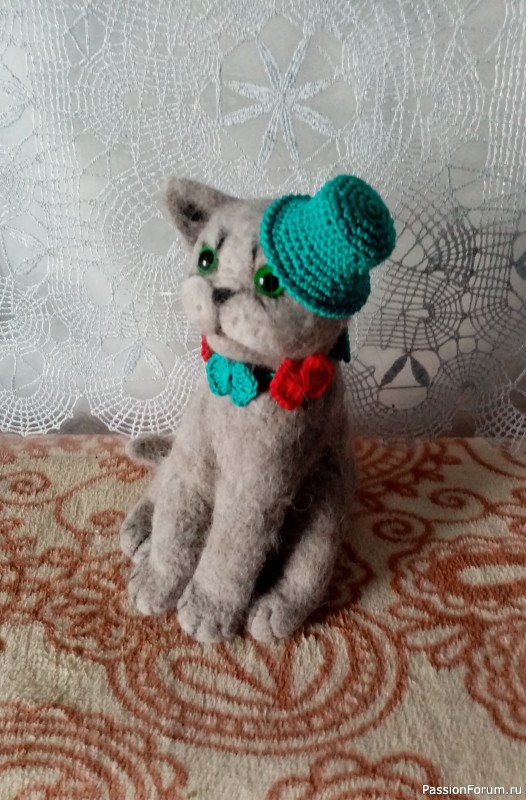 Котик из кошачей шерсти