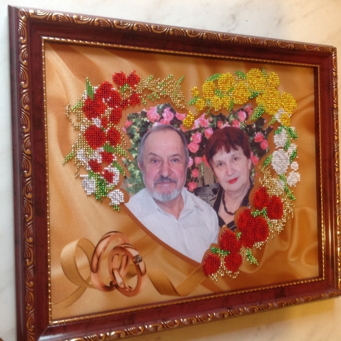 Фоторамка родителям на "Золотую свадьбу"