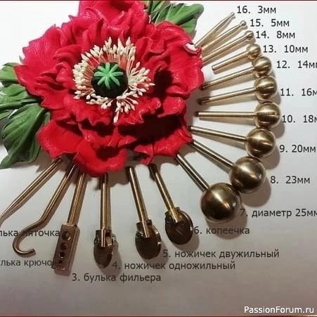 Инструменты для изготовления цветов