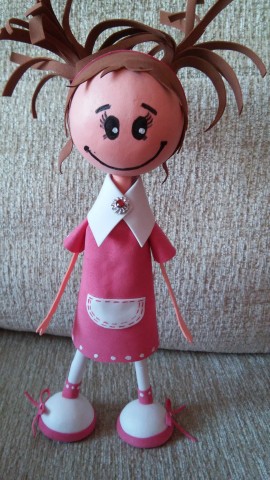 Машуля-моя первая кукла из фомирана