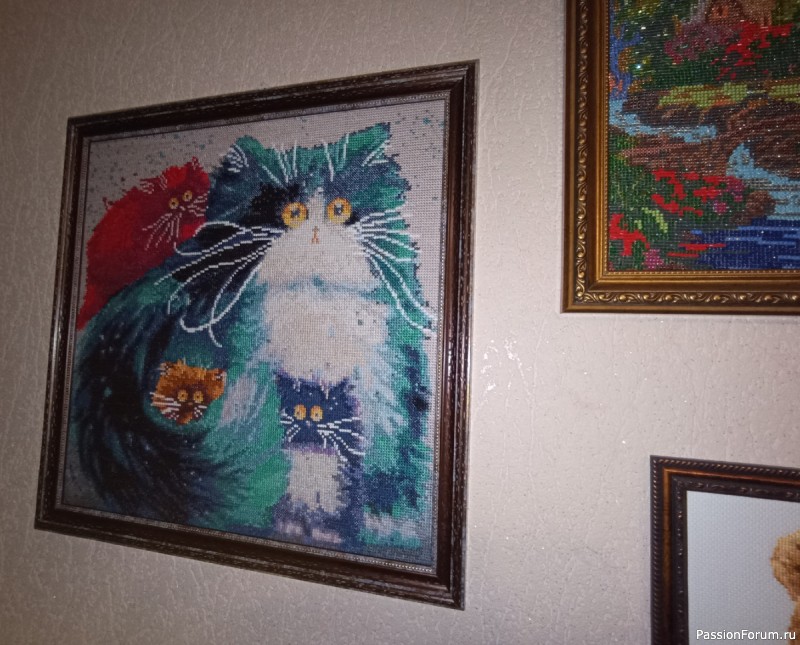 Вышивка КОТЫ