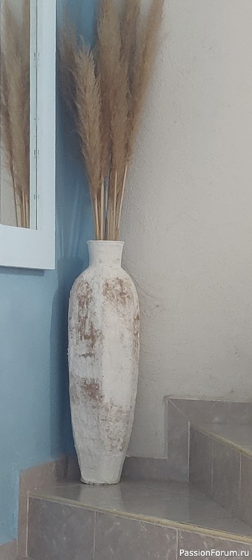 Напольная ваза из картона. МК