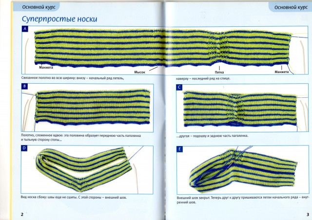 Сканы книги Вяжем носки. "Техника поперечного вязания"