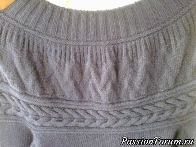 Женский вязаный пуловер - ручная вязка спицами - перуанская альпака...