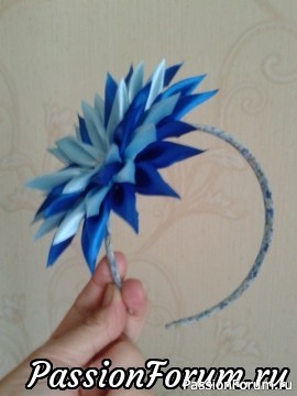 Лента в косу. Канзаши