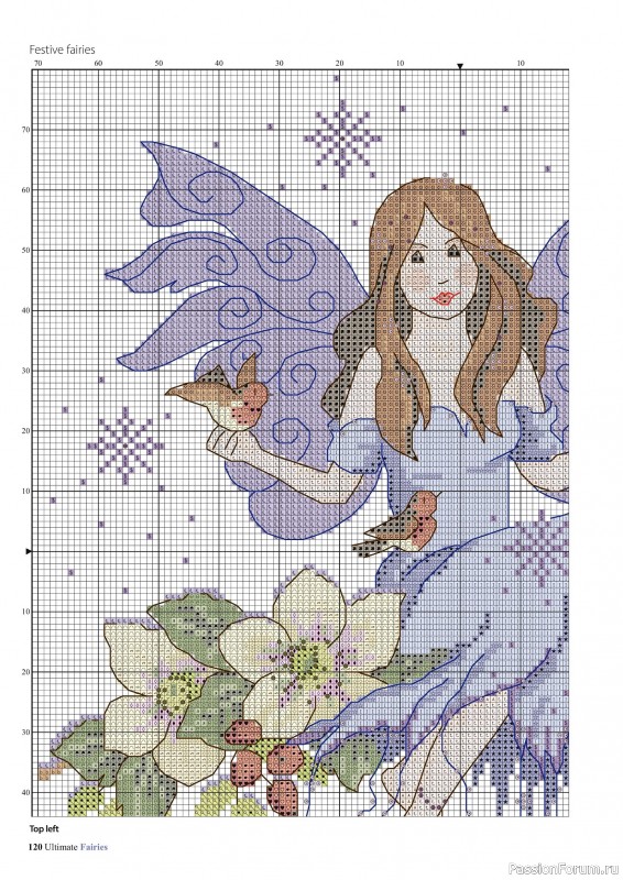 Коллекция вышивки в журнале «Ultimate CrossStitch Faries - November 2025»