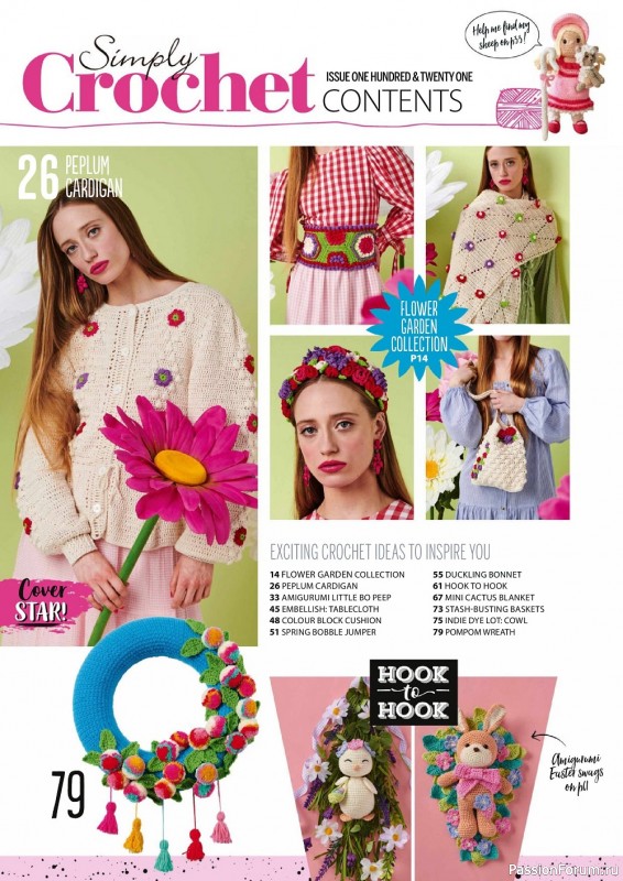 Вязаные проекты крючком в журнале «Simply Crochet №121 2022»