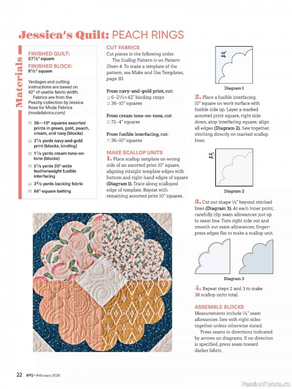 Коллекция проектов для рукодельниц в журнале «American Patchwork & Quilting №198 2025»