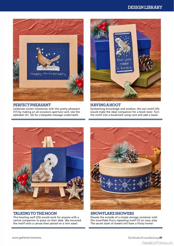 Коллекция вышивки в журнале «The World of Cross Stitching №364 2025»