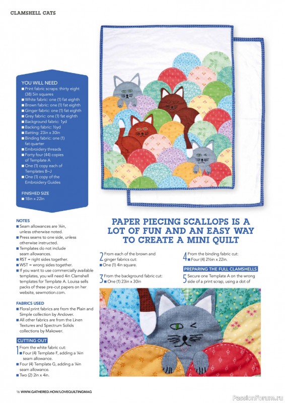 Коллекция проектов для рукодельниц в журнале «Love Patchwork & Quilting №157 2025»