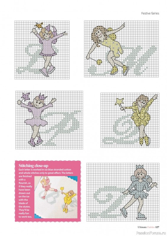 Коллекция вышивки в журнале «Ultimate CrossStitch Faries - November 2025»