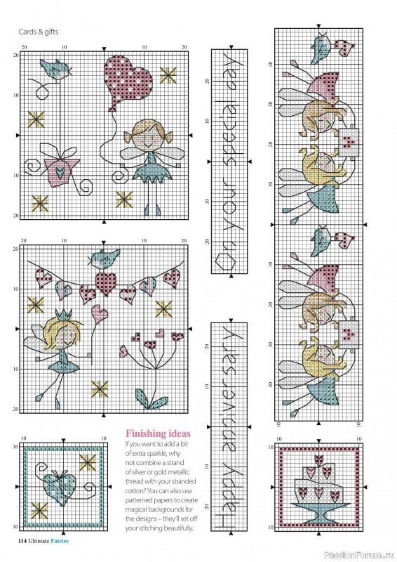 Коллекция вышивки в журнале «Ultimate CrossStitch Faries - November 2025»